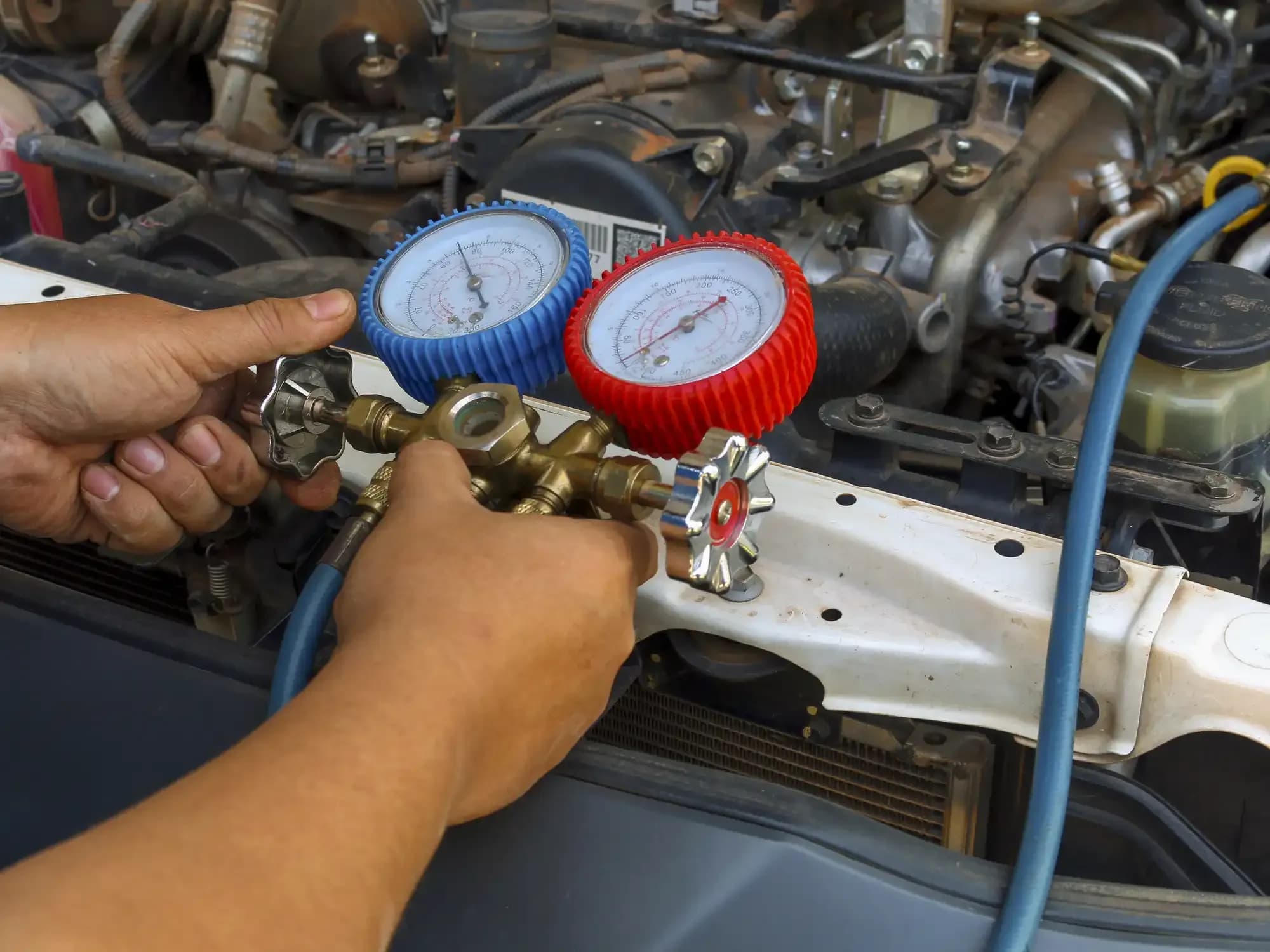 Car AC diagnostic work