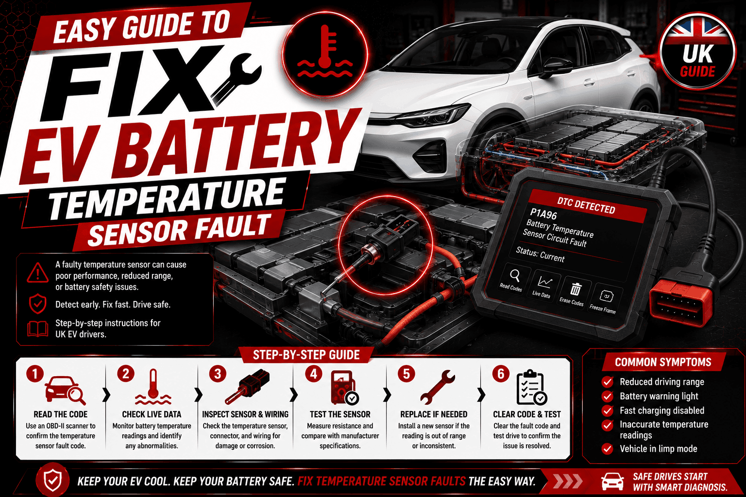 Easy Guide to Fix EV Battery Temperature Sensor Faults