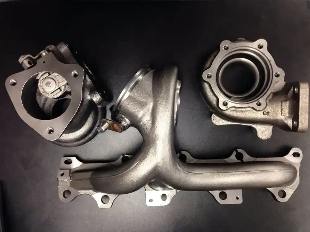 Turbocharger replacement close up