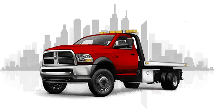 Flatbed recovery truck