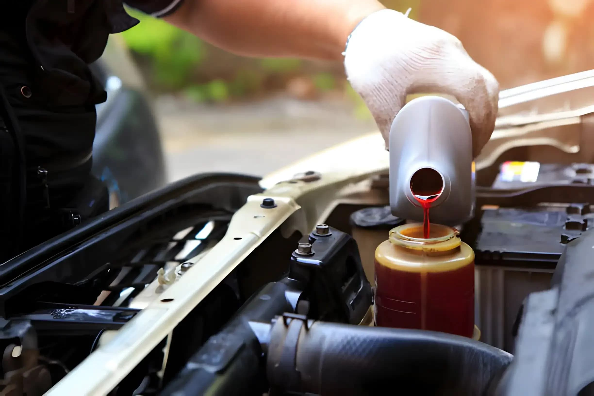 Power steering fluid replacement