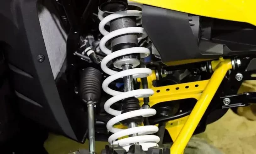 Suspension repair close up